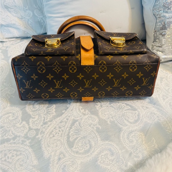 Louis Vuitton Brown and Gold Monogram Manhattan Satchel - Picture 11 of 16